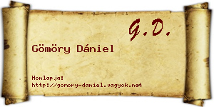 Gömöry Dániel névjegykártya